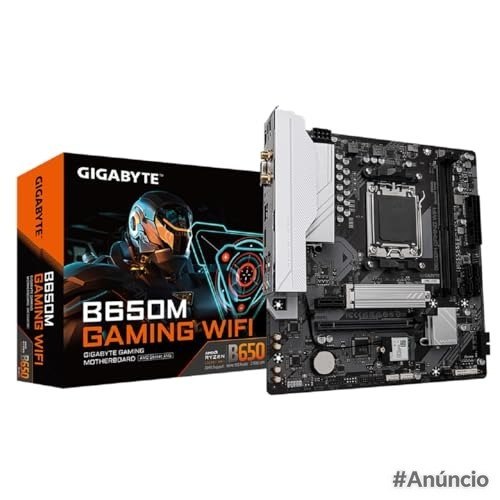 Placa-mãe Gigabyte B650M GAMING WIFI - Micro-ATX, AM5, DDR5