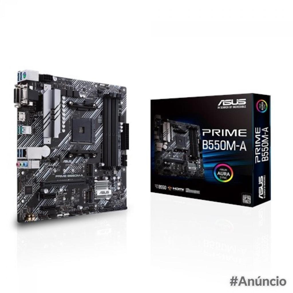 Placa Mãe Asus Prime B550M-A AM4 mATX DDR4