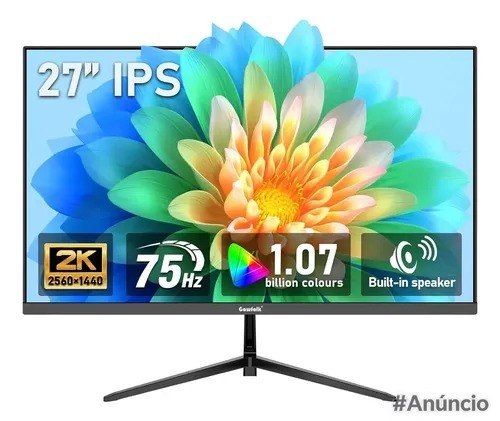 Monitor Gamer Gfwfolk GF600C 27 2K QHD 75 Hz