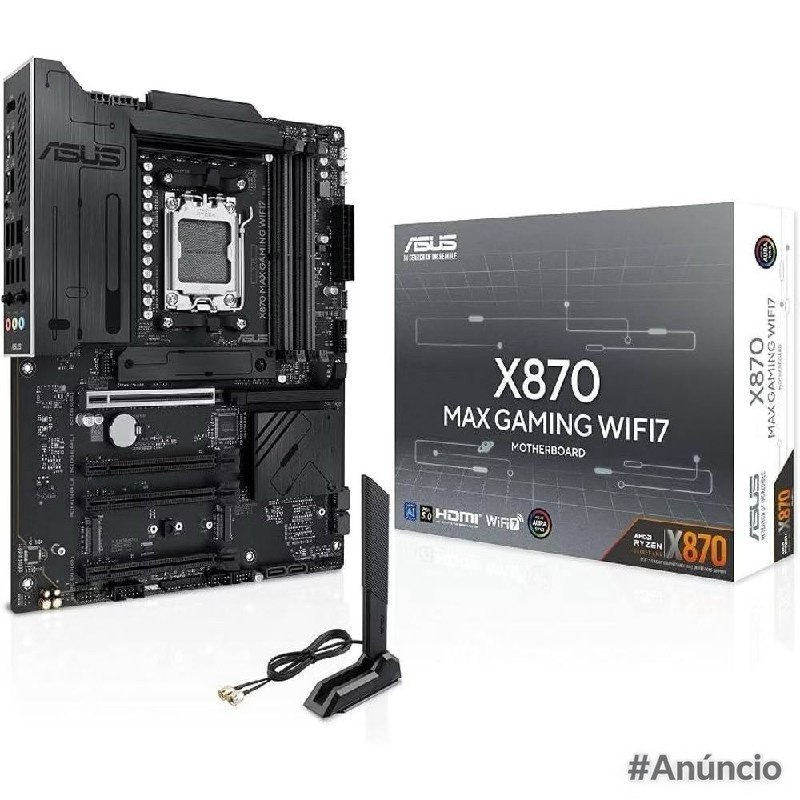 Placa Mãe ASUS X870 Max Gaming WIFI7 AM5