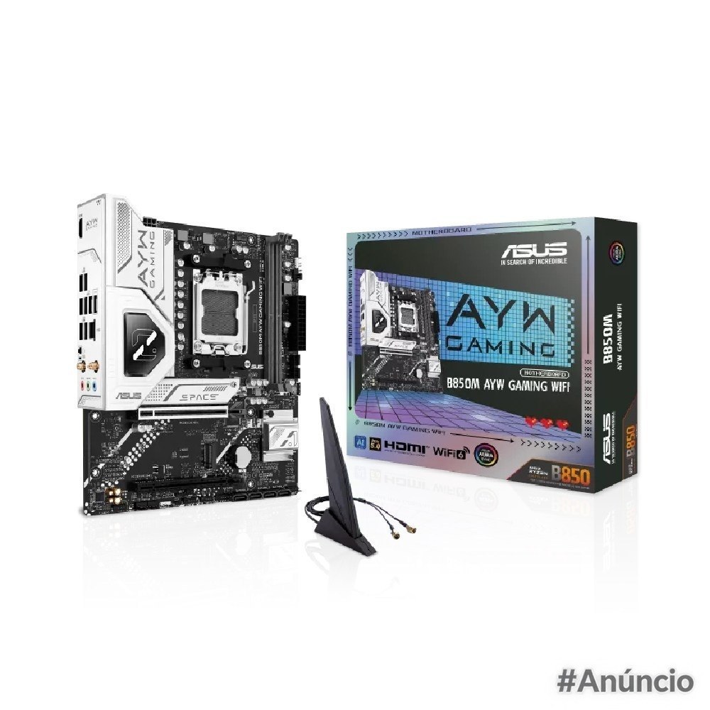 Placa Mãe Asus B850M AYW Gaming WiFi AM5