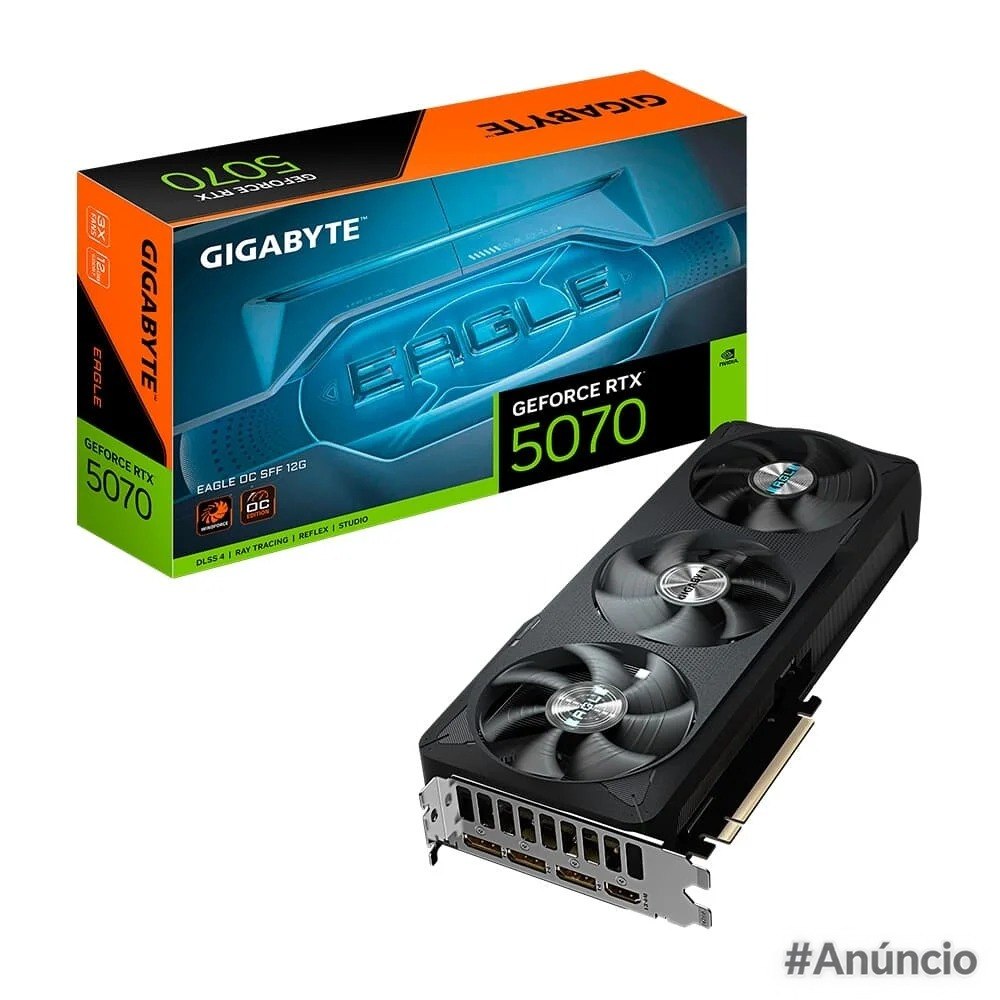 Placa de Vídeo Gigabyte RTX 5070 Eagle OC SFF 12G