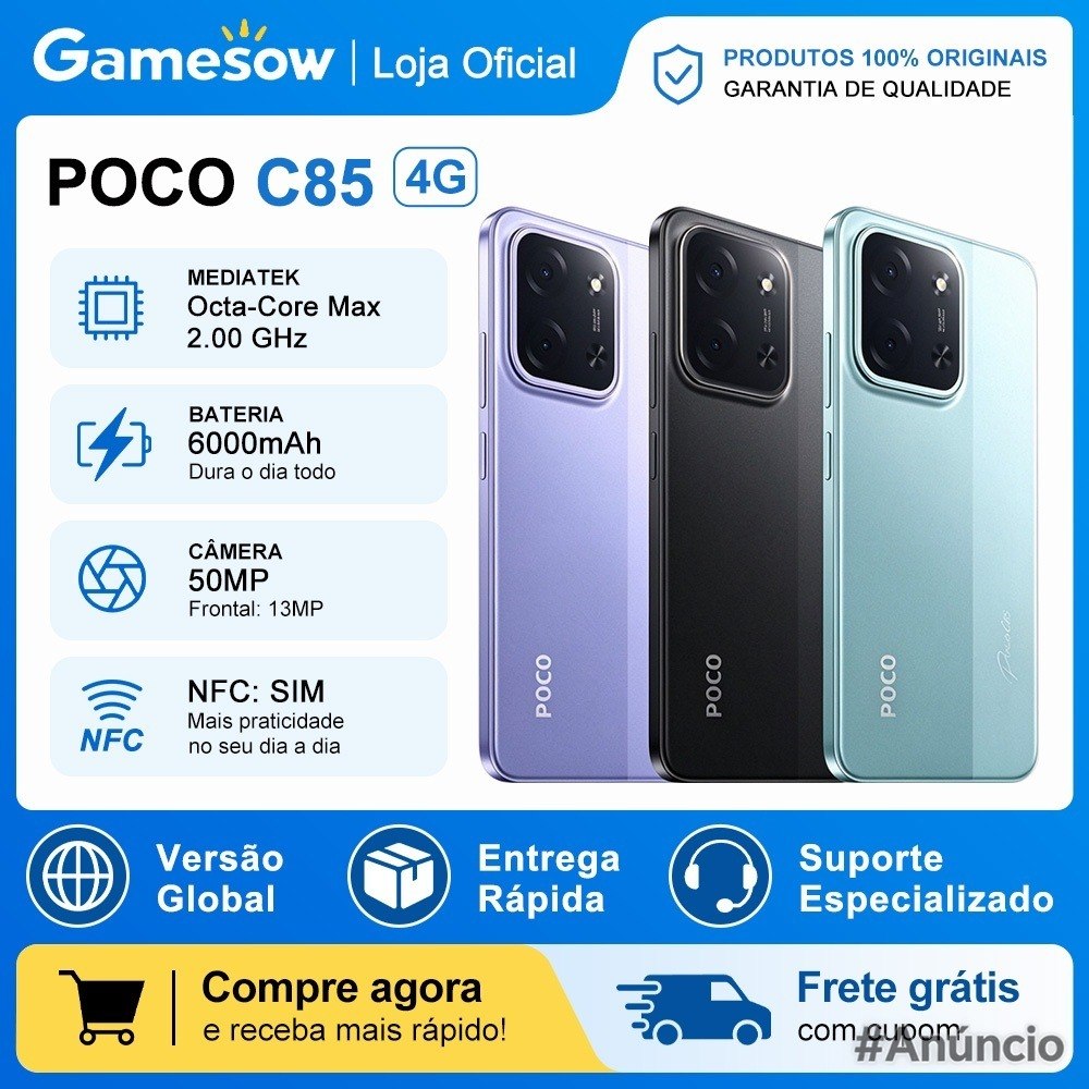 Xiaomi POCO C85 4G 6.9” 120Hz Android 15