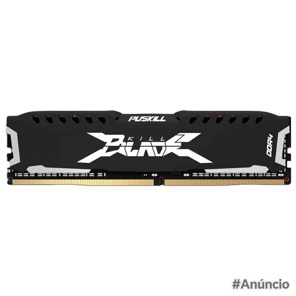 Memória DDR4 Puskill Killblade 8GB 3200MHz Preta