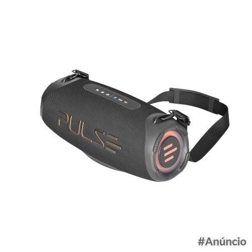 Caixa de Som Bluetooth Pulse E Boombox IPX6 LED RGB