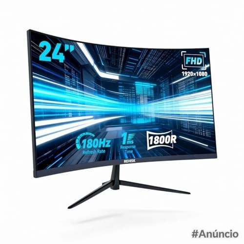 Monitor Gamer Curvo 24” FHD 180Hz 1ms