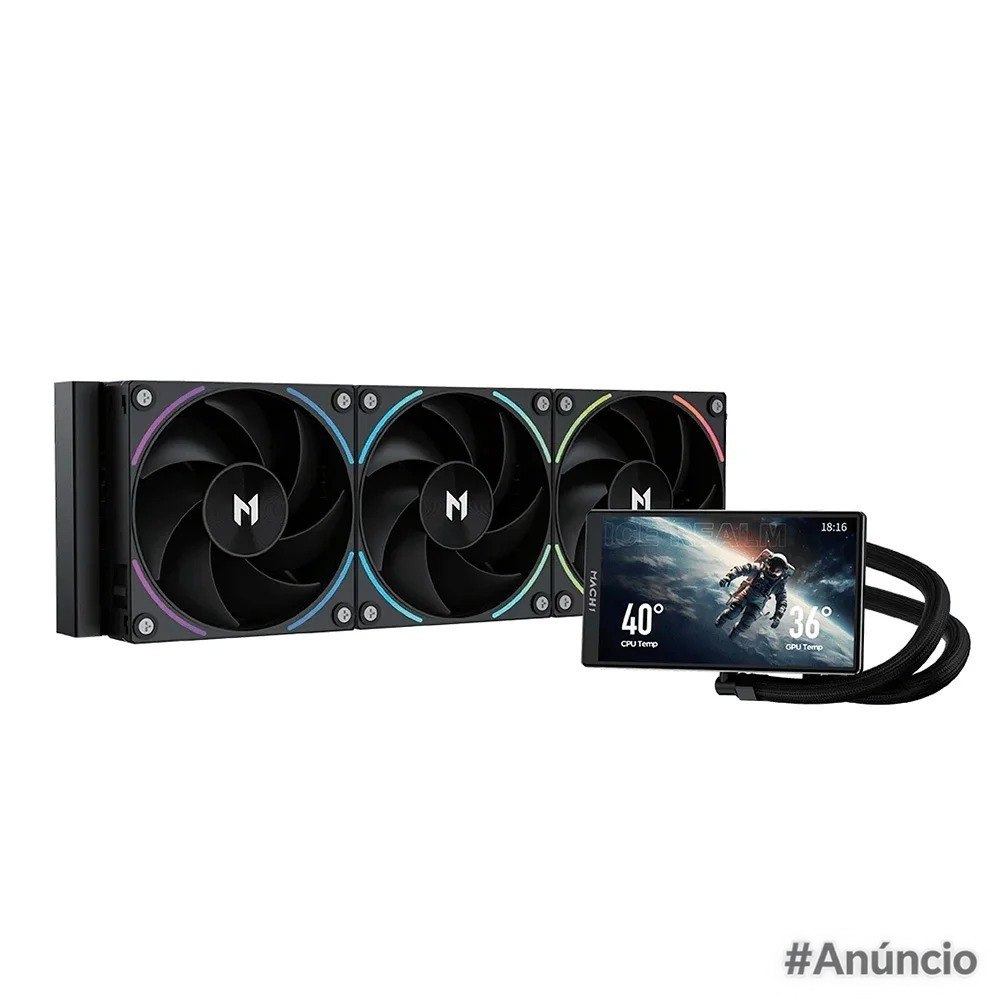Water Cooler Mach1 Polar ARGB 360mm AMD e Intel Preto