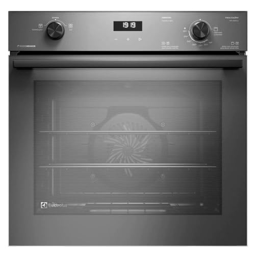 Forno a Gás Electrolux 80L cinza com display digital e painel de controle frontal
