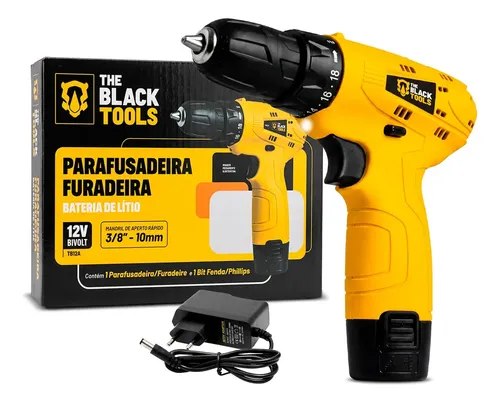 Parafusadeira e Furadeira The Black Tools TB12A 12V Bivolt