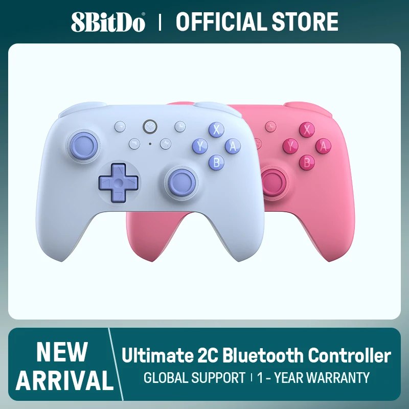 Controle 8BitDo Ultimate 2C com Joysticks Hall Effect