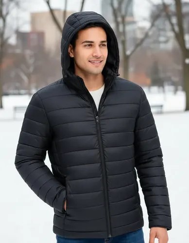Bobojaco Masculino Impermeavel Termico Corta Vento Capuz