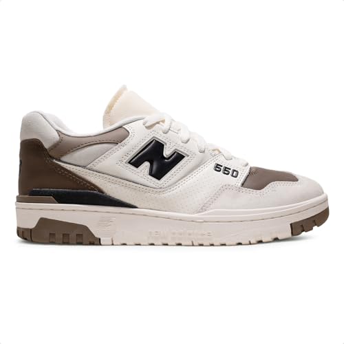 Tenis New Balance 550 Masculino, Bege Claro/Verde, 43
