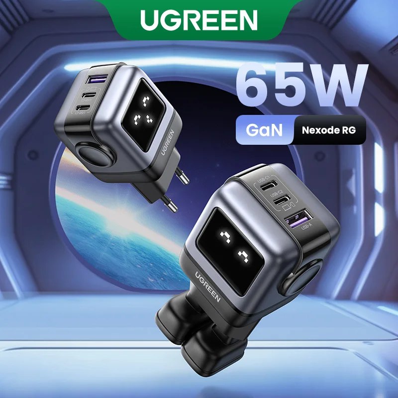 Carregador Ugreen 65W Design Uno Robot