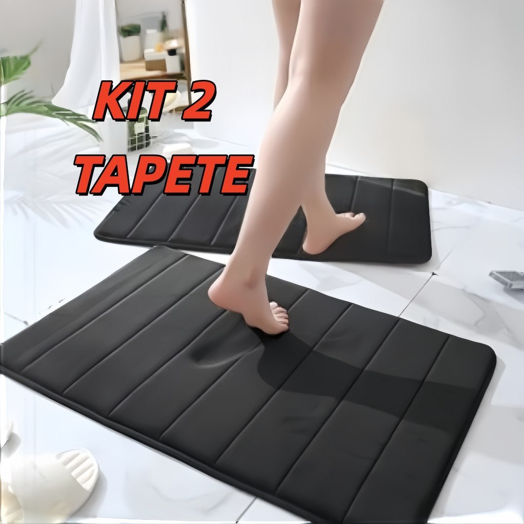 Tapete Soft Macio Antiderrapante para Banheiro Sala e Quarto
