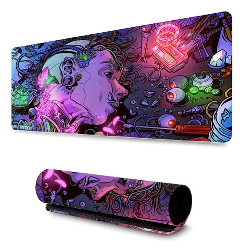 Mouse Pad Gamer Profissional 90x40 Estampa Cibernética