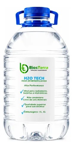 Água Desmineralizada Uso Técnico E Industrial 5 Litros
