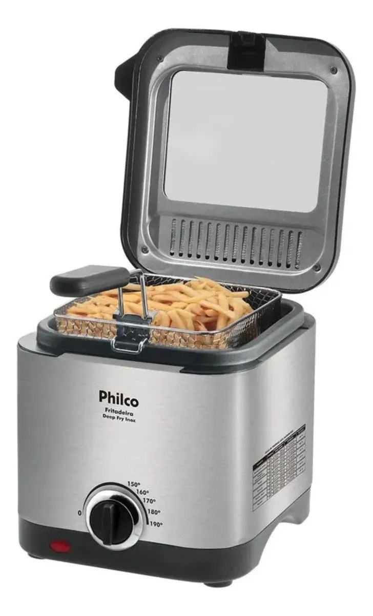 Fritadeira Elétrica Deep Fry 900W Inox 1,8l Philco
