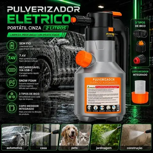 Pulverizador Elétrico Snow Foam Bahrein 2L