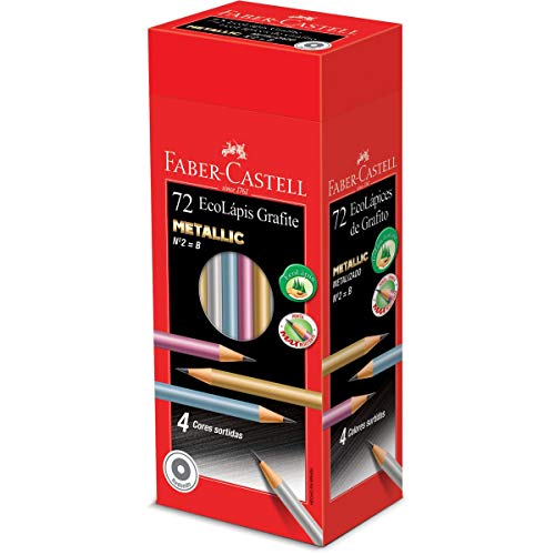 Lápis Redondo, Faber-Castell, 1210MET/ED72, Grafite, pacote de 72