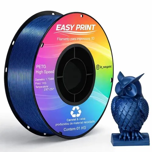 Filamento PETG Easy Print 1.75mm Azul Metálico