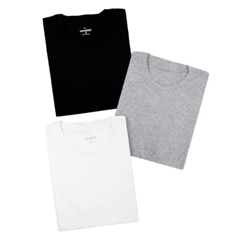 Kit 3 Camisetas Básicas Masculinas Sandrini