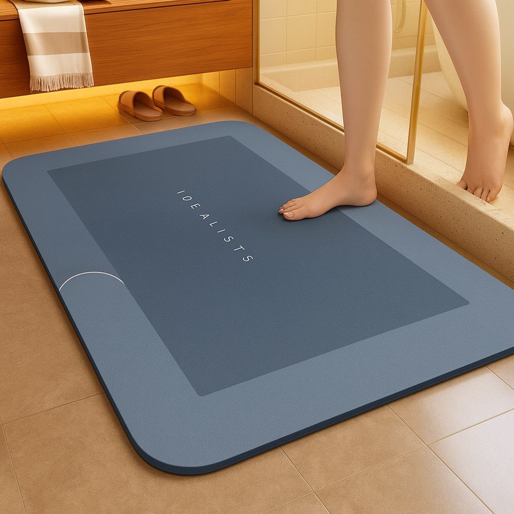 Kit Tapete Banheiro Absorvente Secagem Rápida