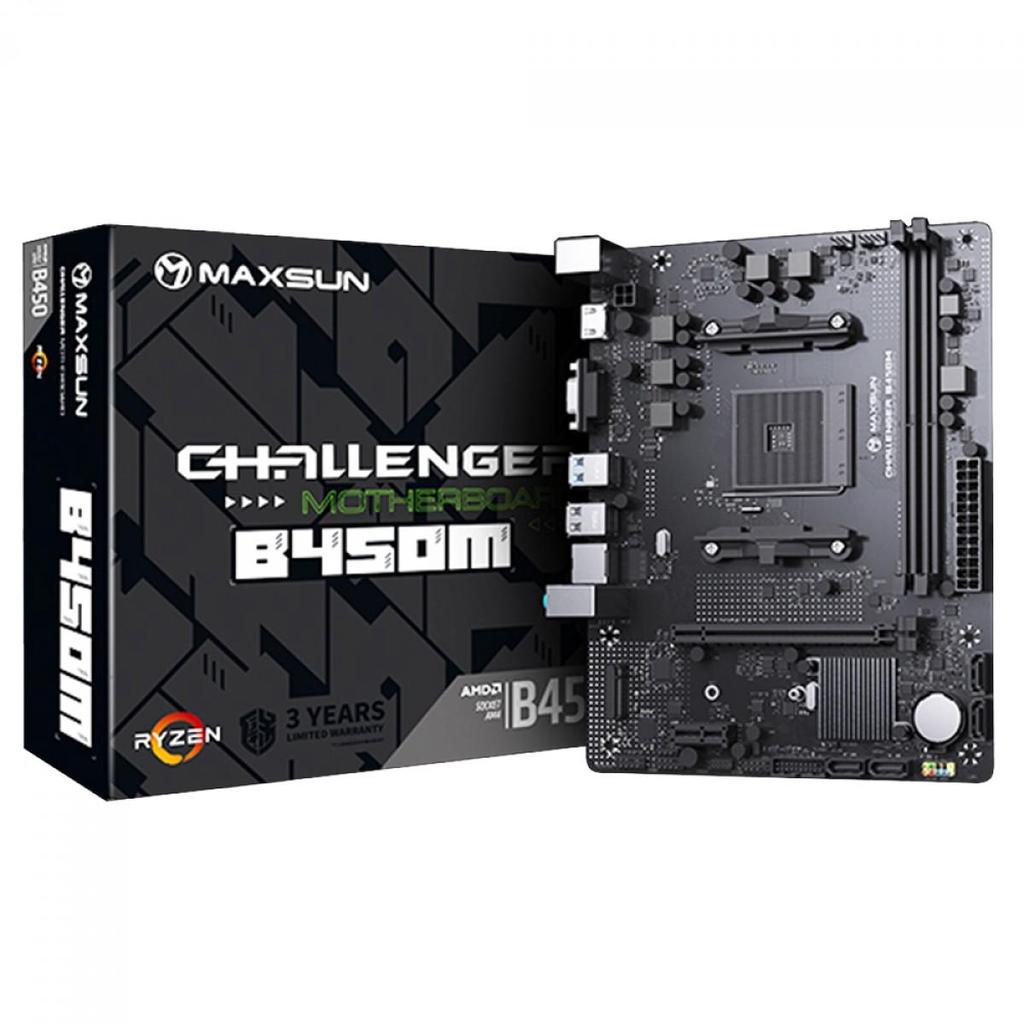 Placa Mãe Maxsun B450m Ms-Challenger AM4 mATX