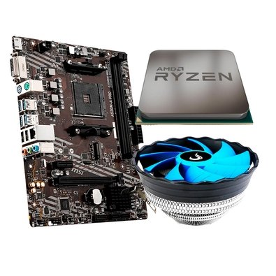 Kit MSI A520M-A PRO + Ryzen 5 5500F + Air Cooler