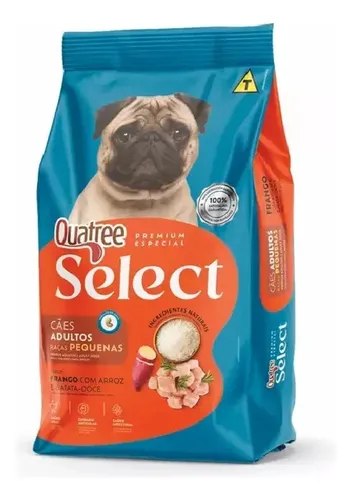 Ração Quatree Select Cães Adultos R.p Frango/arroz 10,1kg
