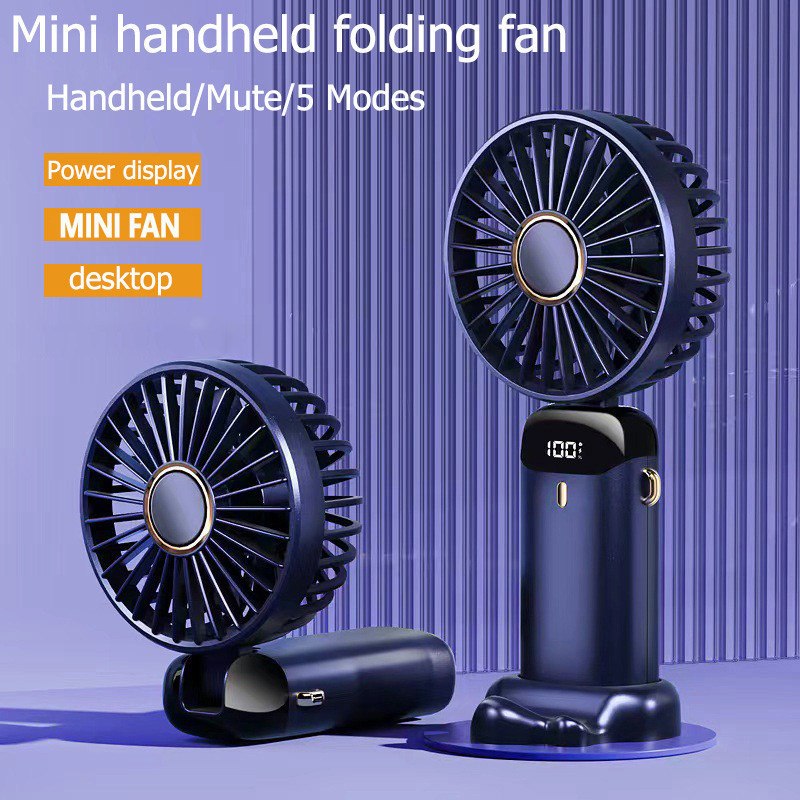 Ventilador Portátil 5 Modos Mini Dobrável