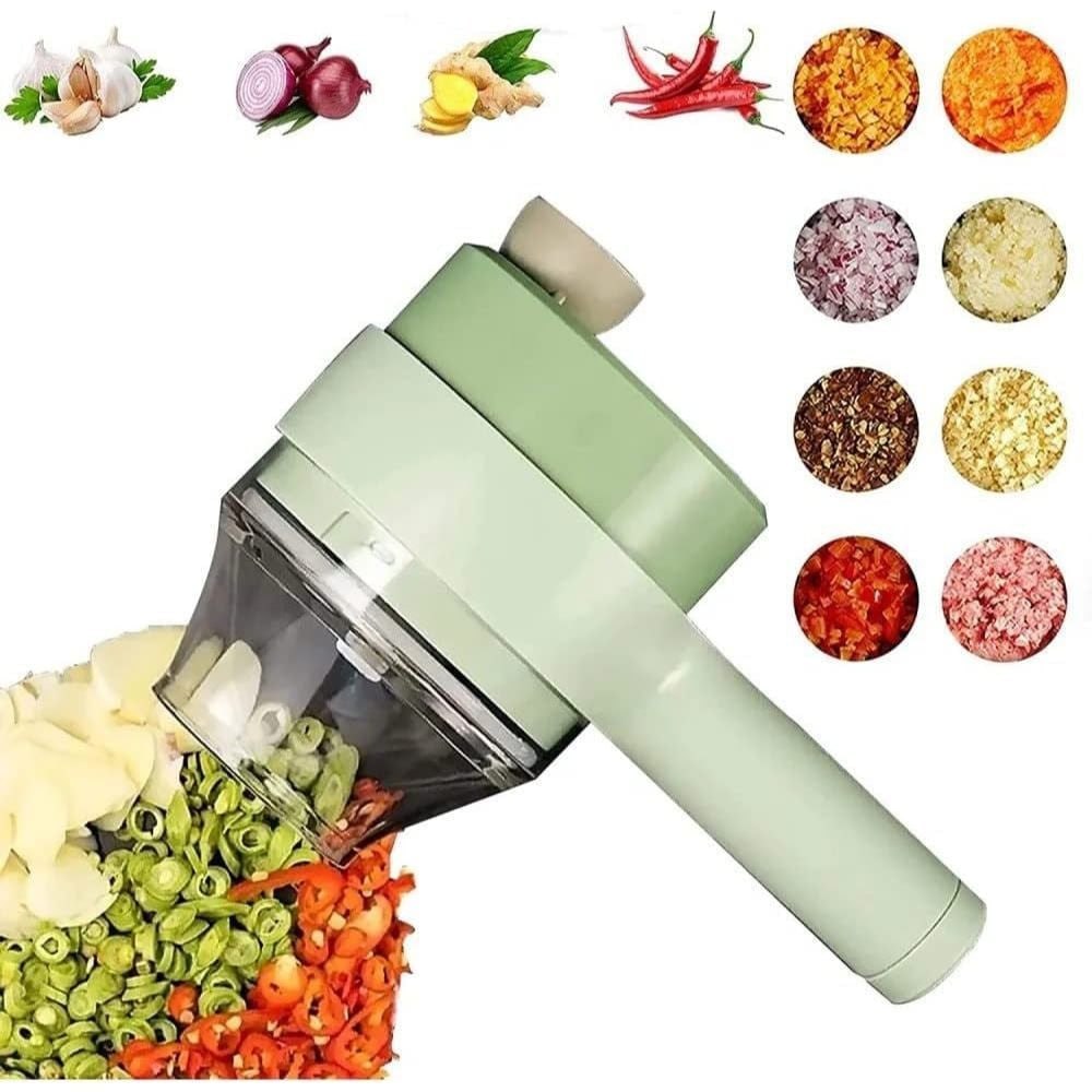 Cortador Elétrico de Vegetais 4 em 1 USB