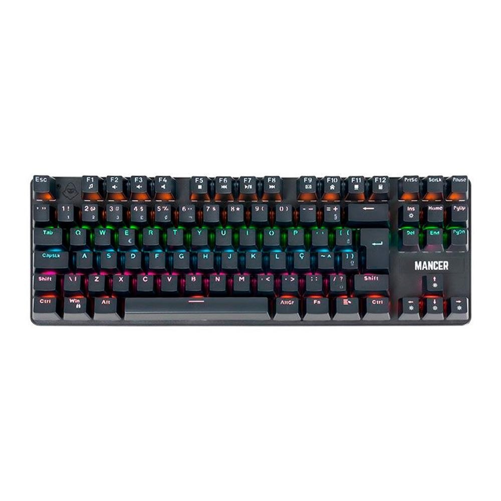 Teclado Mecânico Mancer Shade MK3 - Rainbow, Switch Huano Vermelho