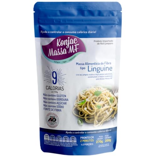 Macarrão Linguine Zero Carboidrato Konjac Massa MF 270g