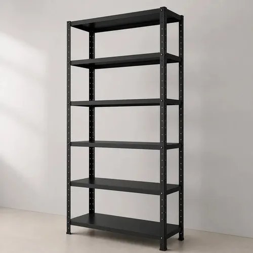 Estante De Aço 6 Prateleiras 198x90cm Multiuso Resistente Preto