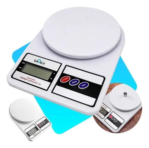 Balança Digital De Precisão De Cozinha 10 Kg Branca