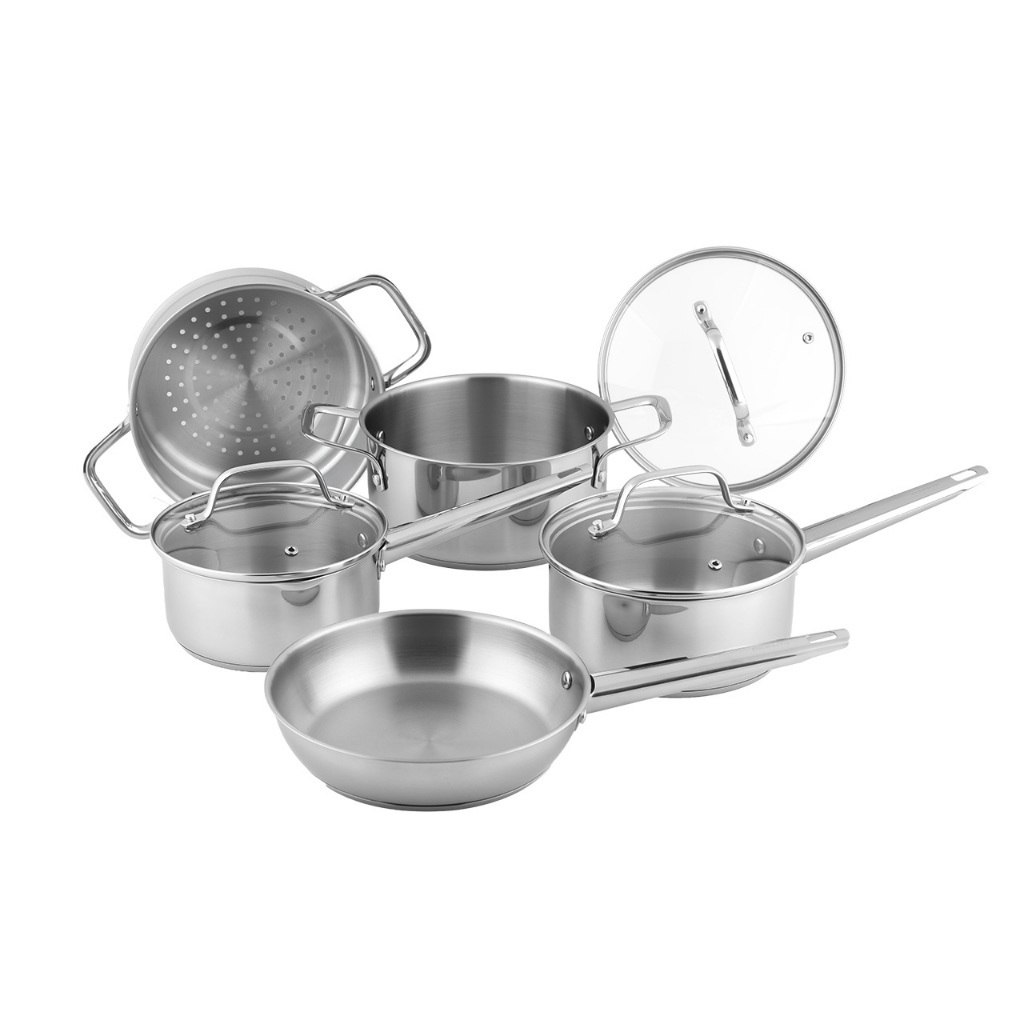 Brinox Jogo de Panelas 5 Peças Inox City
