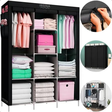 IRSINA Guarda Roupa Dobravel Colmeia 8 Prateleiras