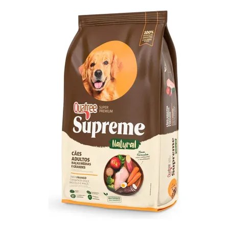 Quatree Supreme Caes Adultos Medios/Grandes 15kg Frango e Batata doce