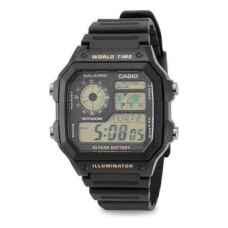 Casio AE 1200WH 1B World Time