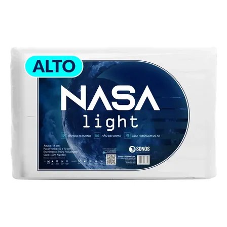 Travesseiro Sonos Nasa Light Alto 14cm