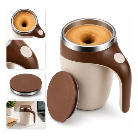 Caneca Mixer Inox USB Chocolate