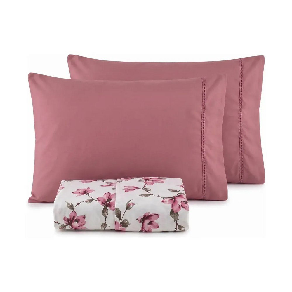 Jogo de Cama Macio e Estampado com Fronhas