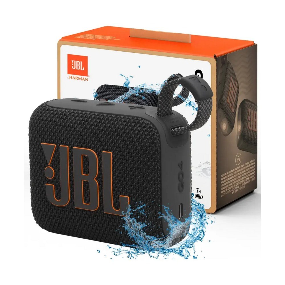Caixa de Som Portátil JBL Go 4 com Resistência a Respingo