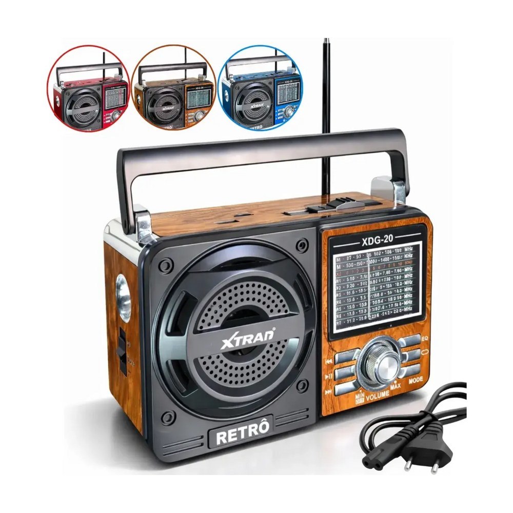 Rádio Retrô Bluetooth Xtrad