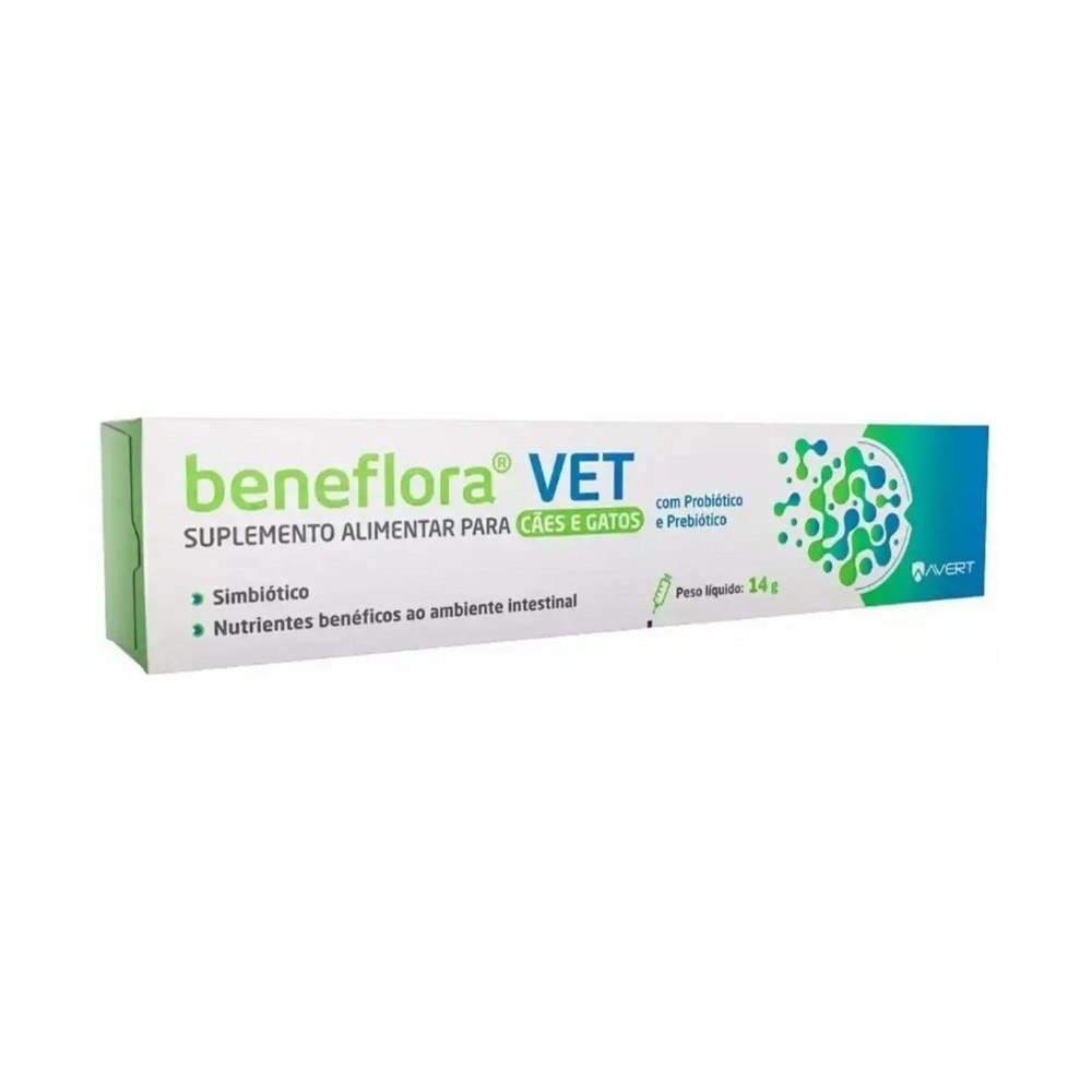 Suplemento Alimentar Beneflora Vet 14g para Cães e Gatos
