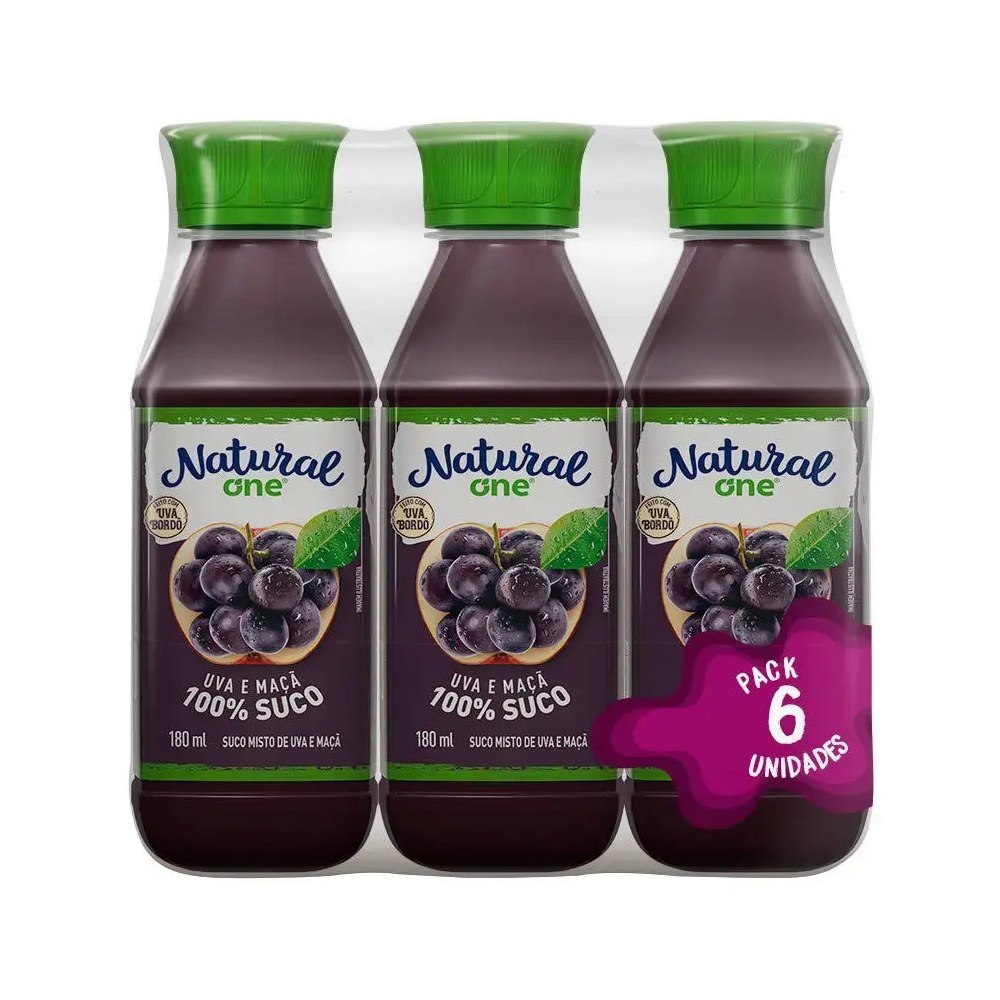 Suco Uva e Maçã Natural One pack