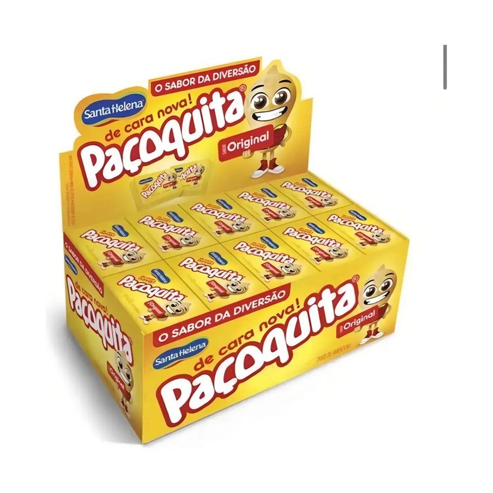 Paçoca Santa Helena Paçoquita Quadrada 50undx20g
