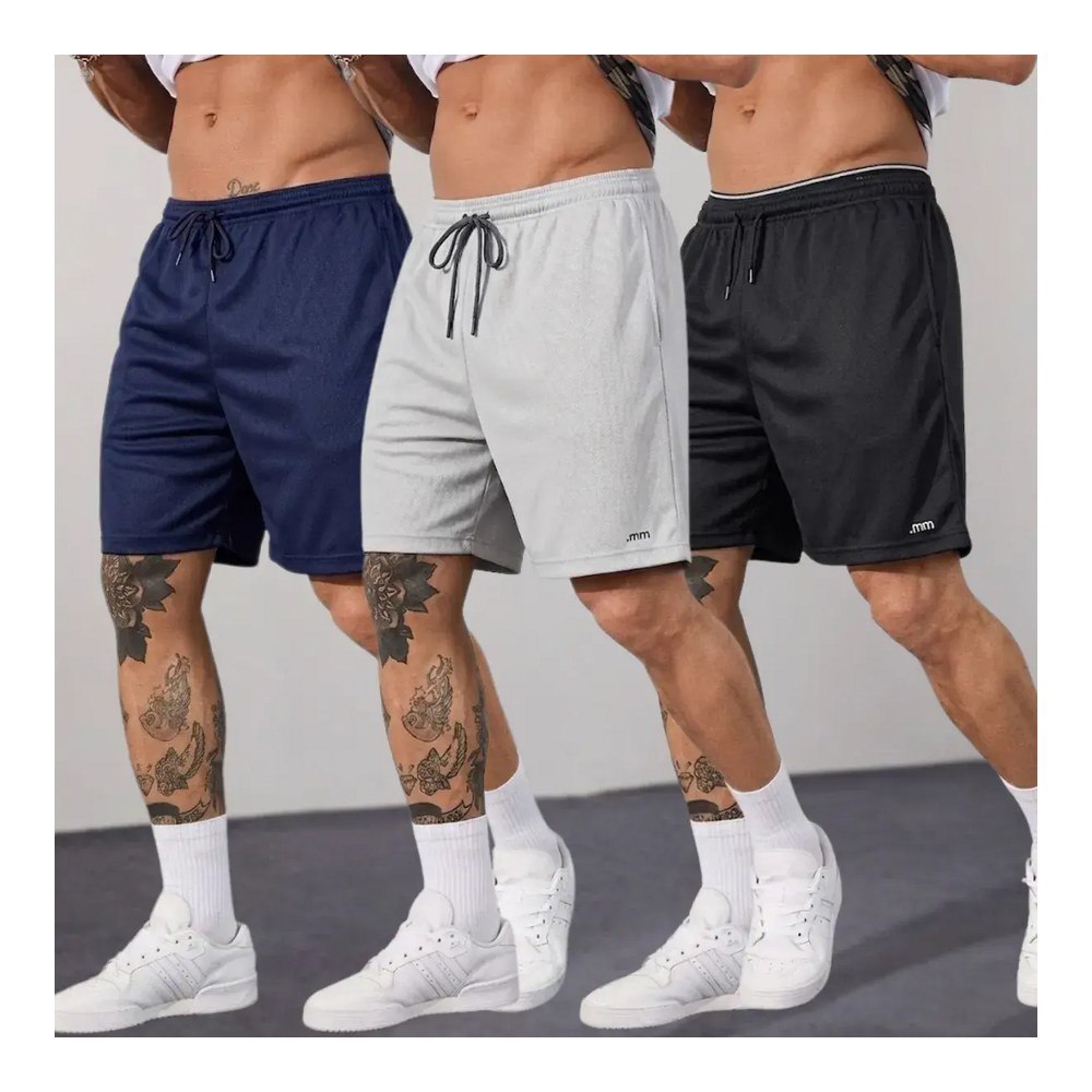 Kit3 Short Futebol Bermuda Masculina Academia Treino Esporte