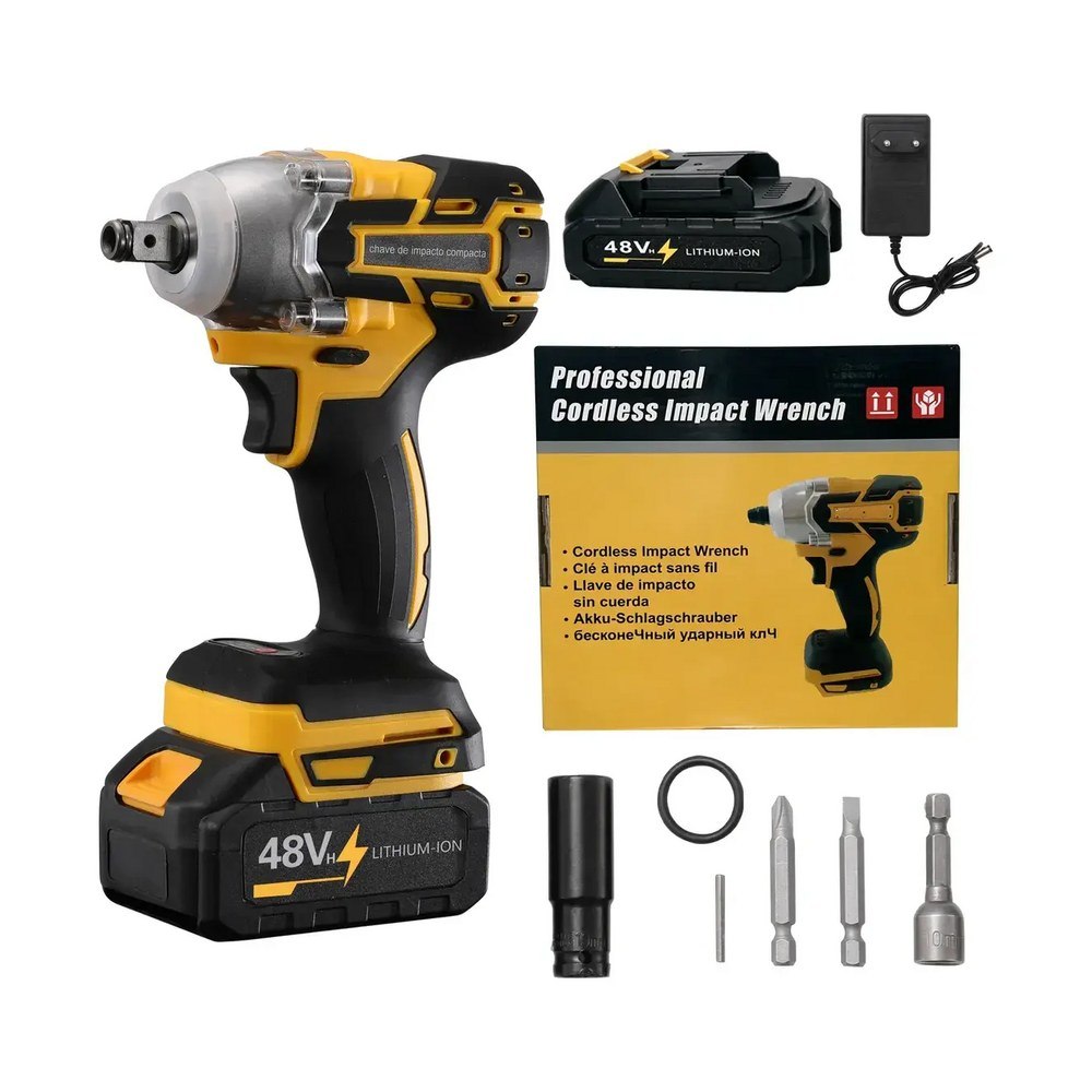 Chave de Impacto a Bateria 48V Profissional