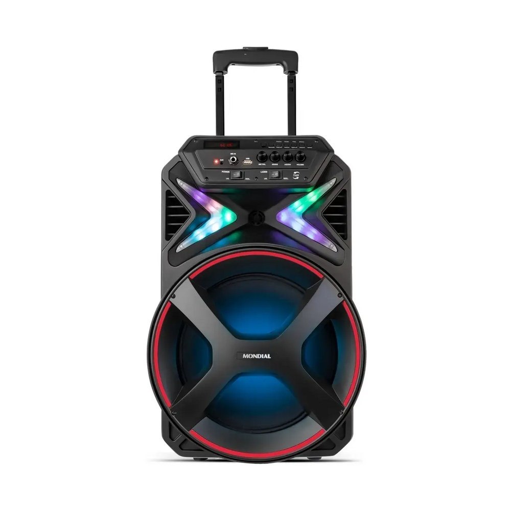 Caixa Amplificada Connect Lights Cm-400 Mondial Cor Preto
